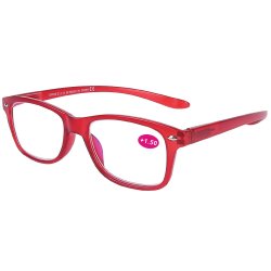 Reading Glasses Magnet With Pouch Matt Red 1.50