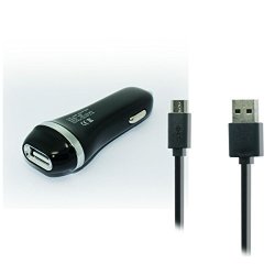 Universal 2.1A Micro USB Car Charger Black For Gigabyte Gsmart Simba SX1 Gsmart Essence Gsmart Saga S3