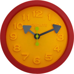 Newgate Canary Yellow Tic Analogue Clock