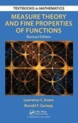 Measure Theory And Fine Properties Of Functions Revised Edition TextBooks In Mathematics