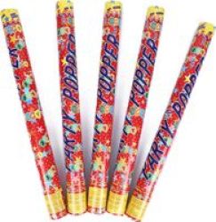 Assorted Party Poppers Set Of 4PCS 40CM
