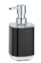 Wenko - Soap Dispenser - Mason - Black & Transparent
