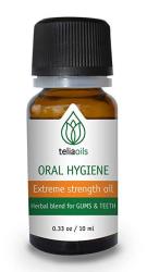 Teliaoils Herbal Blend For Teeth & Gums - Extreme Strength Oral Hygiene Oil- 100% Natural Deep Cleansing Mouthwash liquid Toothpaste herbal Breath Freshener- Fluoride Free Oral