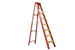 8 Step Single Sided Full Fibre-glass Ladder