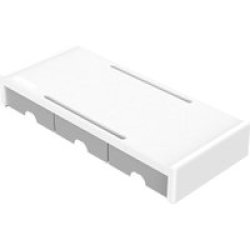 Orico Monitor Stand Riser White With Grey Draws