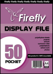 A4 Firefly Pocket Flip File 50PG