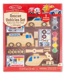 Rescue Vehicle Set Decorate Your Own