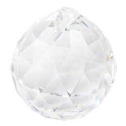 As 1.57 Inches 40MM Chandelier Crystal Ball Wedding Decoration Party Favor Party Table Decor Clear Crystal Ball Prism Pendant Suncatcher 2-PACK