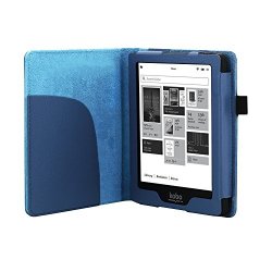 Smart Pu Leather Case Cover For Kobo Clara HD 2018 6INCH Ereader Protective Sleeve Skin Blue