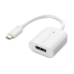 Cable Matters Usb-c To Displayport 4K 60HZ Adapter In White Thunderbolt 3 Port Compatible