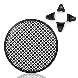 Meiboall Car Audio Sub Woofer Metal Grille With 4 Mounting Brackets Black Grill Cover Guard Protector Grille Auto Speaker Parts 12INCH