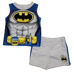 DC Comics Batman Baby Boys Tank Top And Shorts Outfit Set Newborn
