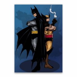 Batman And Wolverine Poster - A1