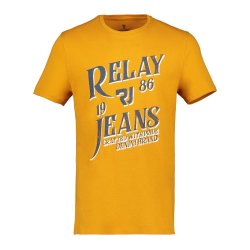Relay Jeans Rj Bright Shadows Graphic T-Shirt Mustard
