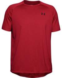 Men's Ua Tech 2.0 Textured Short Sleeve T-Shirt - RED-600 XS