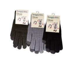 Gloves Unisex Touch Screen Tips - 3 X Pairs