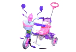 Ride-On Tricycle With Turning Handle -girl
