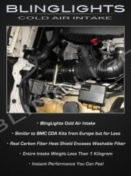 BlingLights Cold Air Carbon Fiber Intake For Bmw E30 E32 E34 E36 E46 318I 325I M3