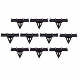 10PCS Fender Panel Exterior Rocker Fastener Clips Black For Jeep ...