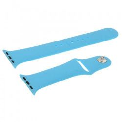 42MM Silicone Watch Strap For Apple - Light Blue