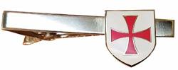 Strike Zone Inc. Crusaders Templar Knights Order Shield Cross Tie Bar