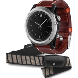 Garmin Training Gps Watch - Fenix 3 - Silver leather Bundle