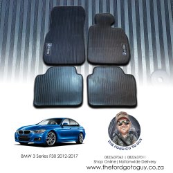 BMW 3 Series F30 2012-2017 Custom Rubber Floor Mats For