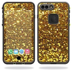 Mightyskins Protective Vinyl Skin Decal For Lifeproof Iphone 7 Plus Case Fre Case Wrap Cover Sticker Skins Gold Glitter