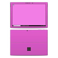 Solid State Vibrant Pink Protector Skin Sticker Compatible With Microsoft Surface Pro 6 - Ultra Thin Protective Vinyl Decal Wrap Cover