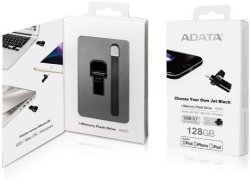 Adata AI920 128GB USB 3.0 3.1 Gen 1 Type-a USB Flash Drive - Black