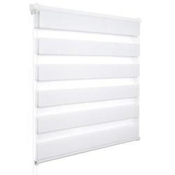 Blinds Double Roller Blinds in White 600W x 1000H