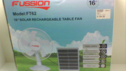 Fussion Fan Solar recharge Desk Fan