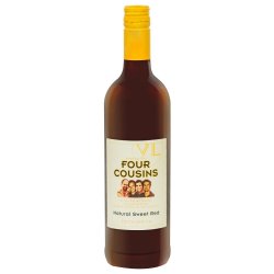 Four Cousins Natural Sweet Red Wine 750 Ml