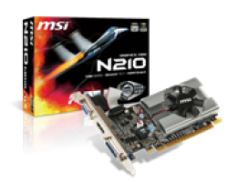 MSI Nvidia Geforce 210 1GB DDR3 64 Bits Graphics Card