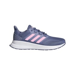 Adidas Size 5 Runfalcon Kids Shoes in Grey & Pink