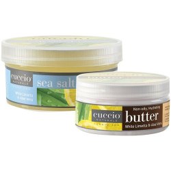 Cuccio White Limetta & Aloe Vera Sea Salt Scrub With Butter Blend