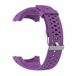 Silicone Replacement Watch Bracelet Strap Wrist Band Strap For Men Women For Polar M400 M430 Watch Purple