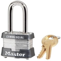 Master Lock Padlock Laminated Steel Lock 1-9 16 In. Wide 3KALF