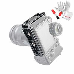 Lennon Gecco LB3P L-Shaped Quick Release Plate Hand Grip for Panasonic Mirrorless Digital Camera Panasonic LUMIX S1/S1R （Black）