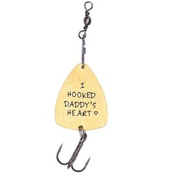 O.riya Fishing Lure Dad Gift Stainless Steel For Dad Hooke Daddy's Heart