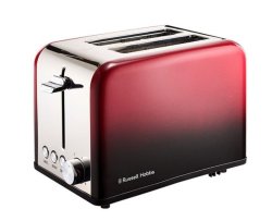 Russell Hobbs Red Ombre 2 Slice Toaster - 862782
