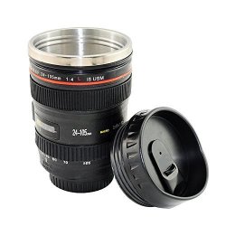 Camera Lens Coffee Mug Vinmax 24-105MM Stainless Lens Camera Travel Coffee Tea Mug cup thermos