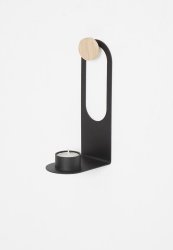 Emerging Creatives Wall Mounted Candle Holder - Black