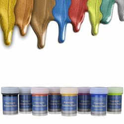 Individuall Premium Metallic Acrylic Paint Set 8 Professional Grade  Metallic Paints Art Supplies Made In Germany Craft Acrylic Paint Set With  Metallic Effect Canvas Prices, Shop Deals Online