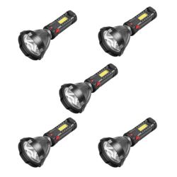 Flashlight Projector Torch Bright And Durable - 5 Pack
