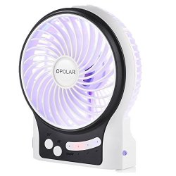 Opolar Rechargeable Desktop Personal Fan With 2200mah Rechargeable Lg Battery Personal Cooling For Outdoor Hiking Camping