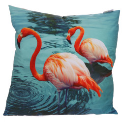 Flamingos Lake Cushion