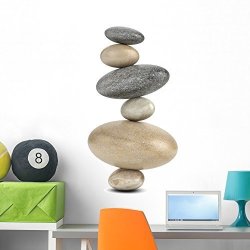 Wallmonkeys WM25326 3D Balancing Stones Arrangement Peel And Stick Wall Decals 36 In H X 27 In W Large