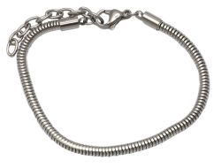 Stainless Steel Adjustable European Bracelet