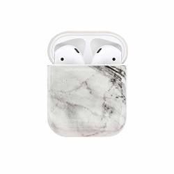 Mk Unique Marble Case For Airpods Case Accessories Shockproof Protective Cover Hard Shell Case And Gold Dust Guard 2IN1 Compatible With Airpods 1 &
